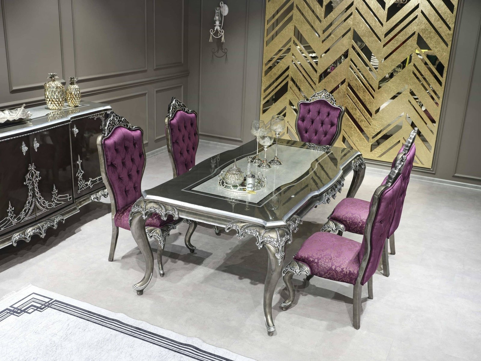 Angelina Klasik Yemek odası Takımı