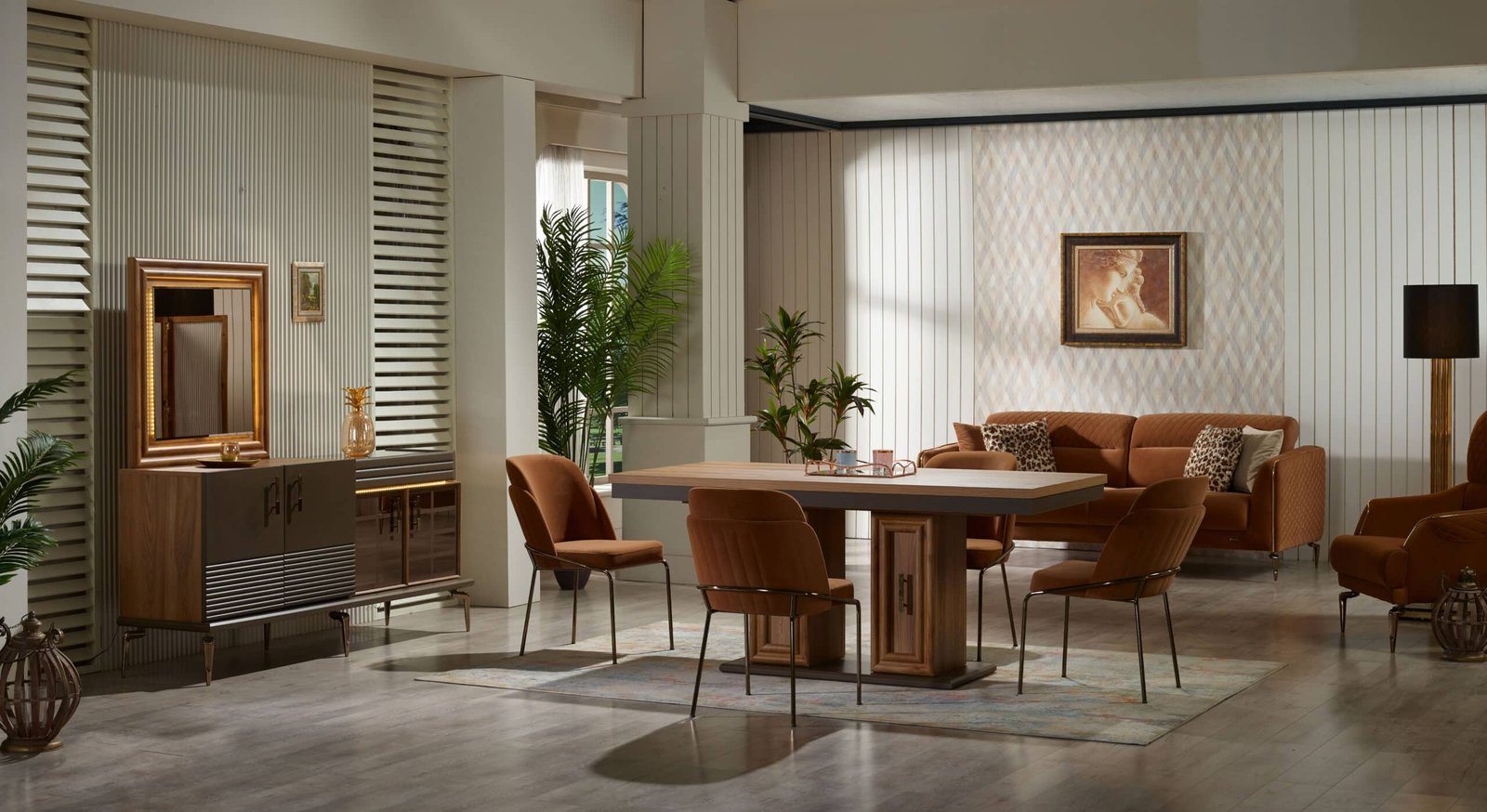 Siena Yemek Odası Takımı Ceviz